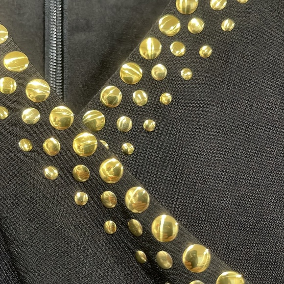 Calvin Klein Sexy Black Dress Size 10 Bling - Picture 4 of 7